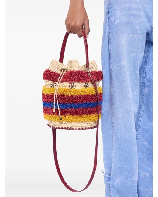 Borsa A Secchiello di Rabanne in White