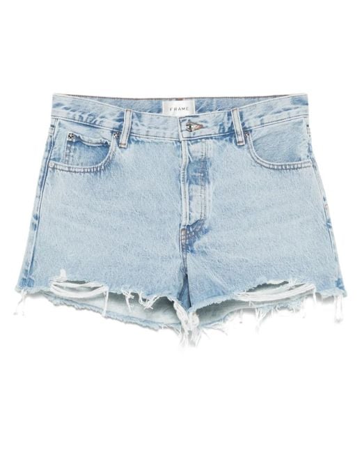 FRAME Blue The Hang Shorts
