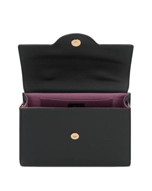 Versace Black Medusa Leather Handbag
