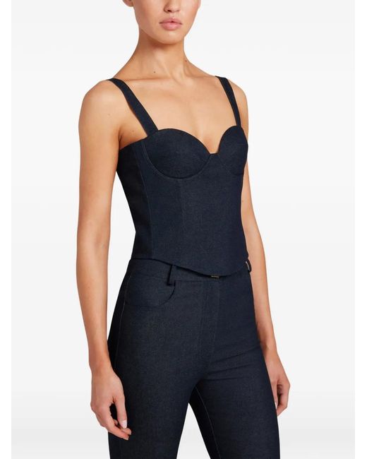 Violante Nessi Blue Malerba High-Waisted Flared Jeans