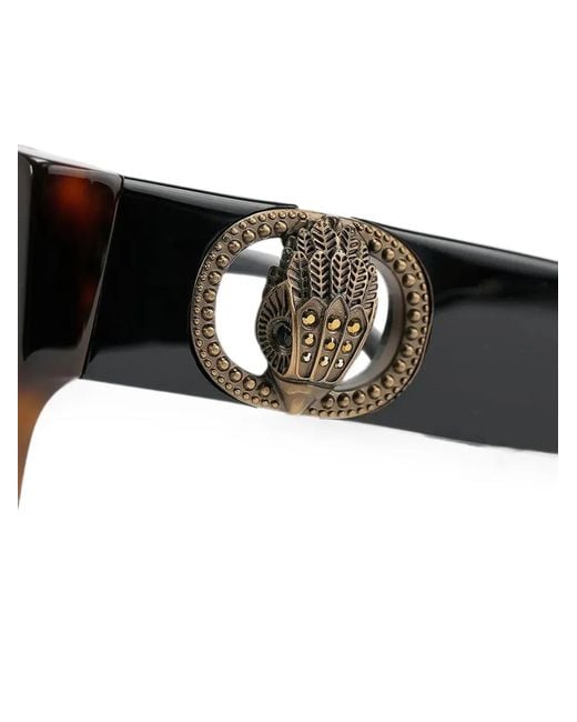 Kurt Geiger Gray Chelsea Tortoiseshell-Effect Sunglasses