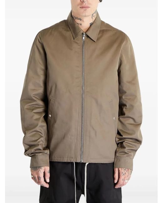 Sobrecamisa de algodón Rick Owens de hombre de color Natural