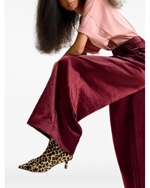 Essentiel Antwerp Purple Pleated Trousers