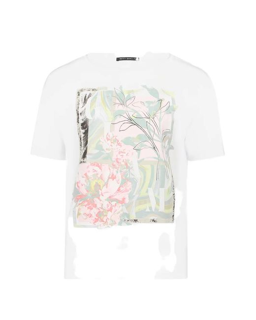 Betty Barclay White Floral-Print T-Shirt