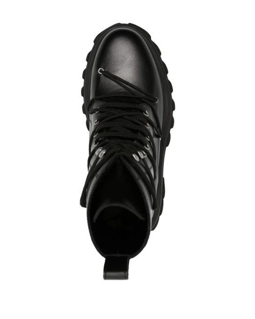 Off-White c/o Virgil Abloh Black Tractor Motor Stiefel