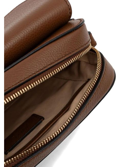 Bally Lock Me ショルダーバッグ S Brown