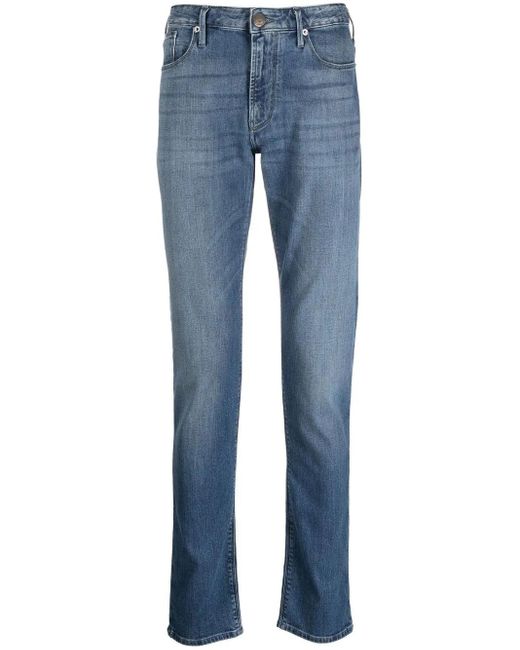 Emporio Armani Blue Denim Cotton Jeans for men