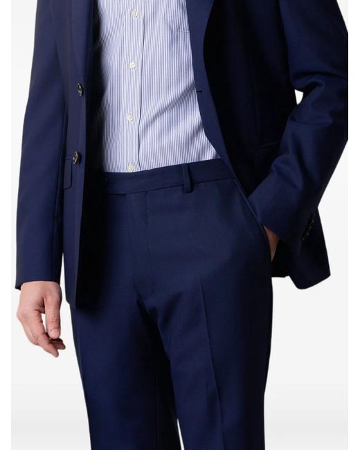 Brooks Brothers Blue Single-Breasted Wool Suit for men