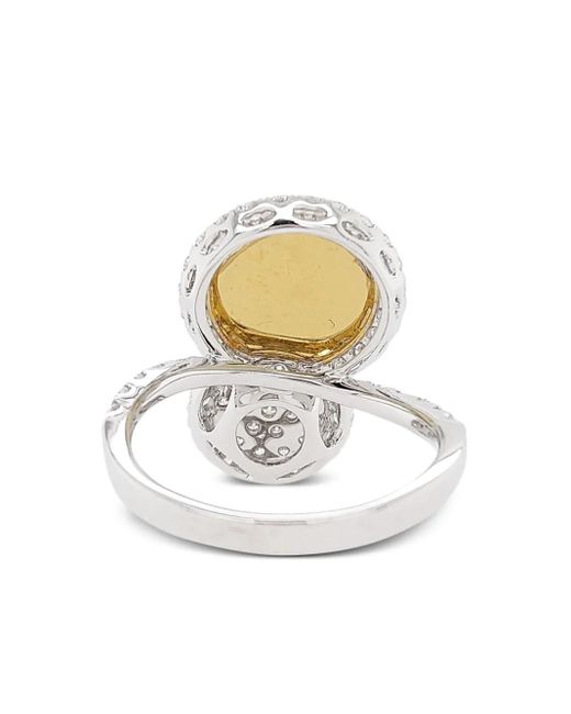 HYT Jewelry White 18Kt And Platinum Diamond Ring