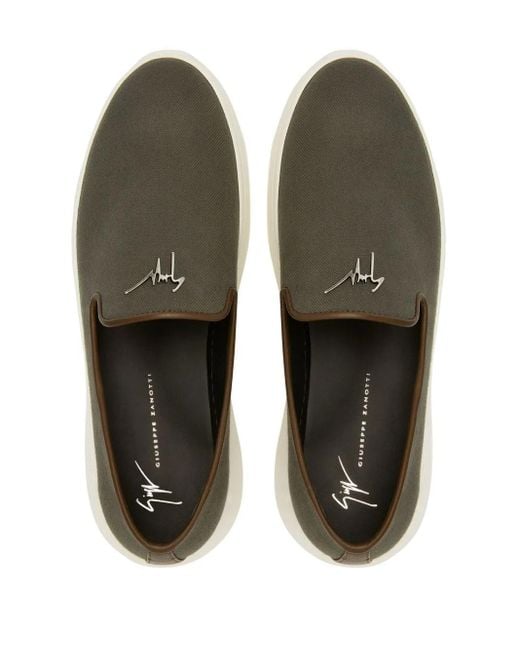 Giuseppe Zanotti Conley Sneakers Mit Logo-Schild in Green für Herren