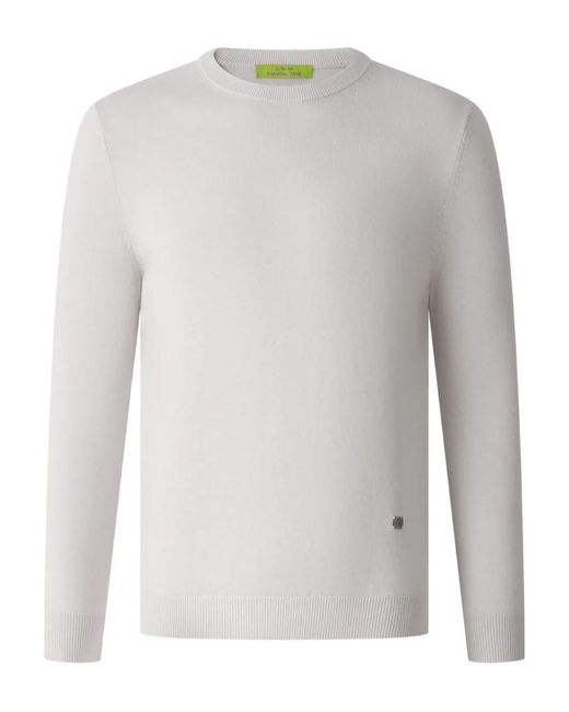 Shanghai Tang White Tang Shou Crewneck Sweater for men