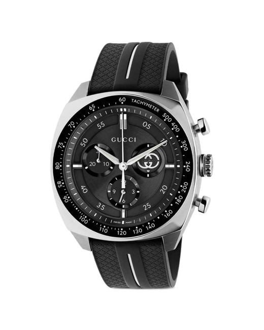 Gucci Black Interlocking 41Mm Watch for men
