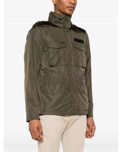 Aspesi Green Minifield Hooded Jacket for men