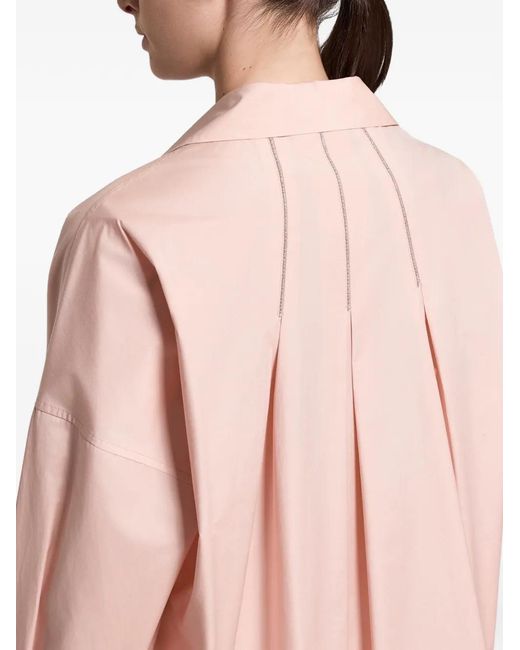 Peserico Pink Pleated-Back Shirt