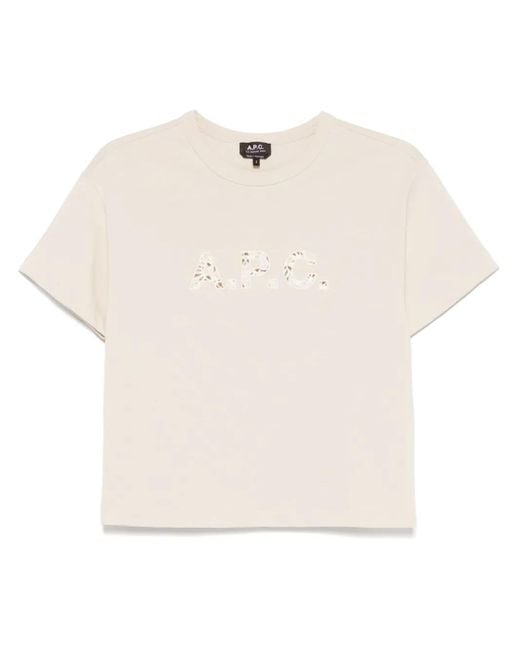 A.P.C. White Annie T-Shirt