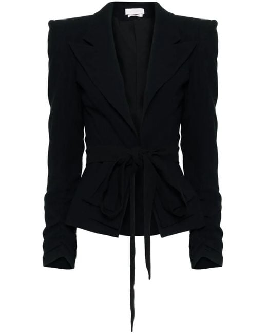 Saiid Kobeisy Black Tailored Crepe Jacket
