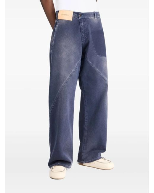 J.W. Anderson Blue Twisted Workwear Jeans