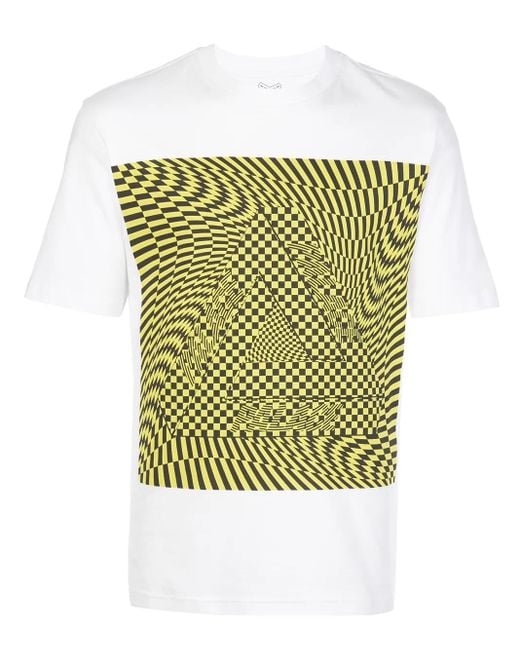 Palace Green Mash Eye Illusion-Print T-Shirt for men