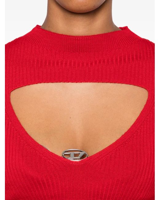 DIESEL Red Olina Wool Sweater