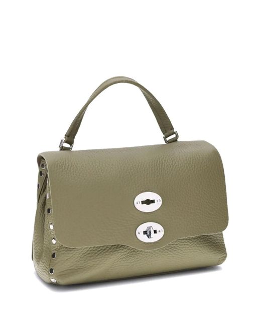 Zanellato Metallic Small Postina Stud-Embellished Tote Bag