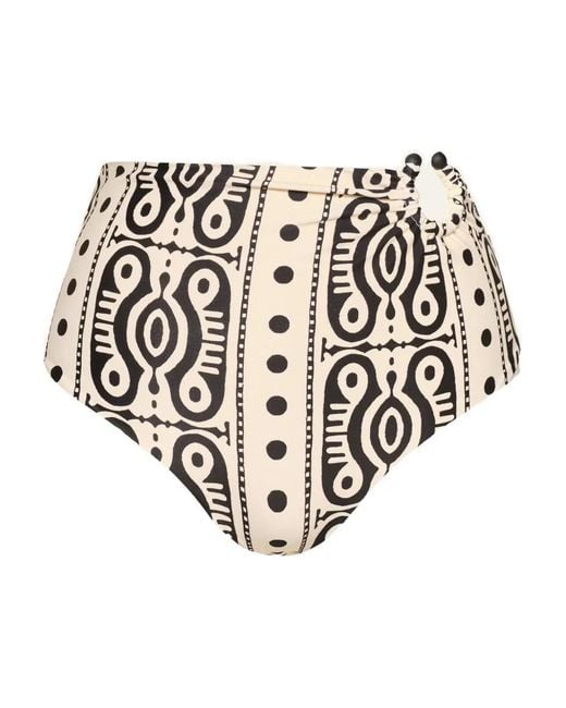 Johanna Ortiz Taita Bikinislip Met Print in het White