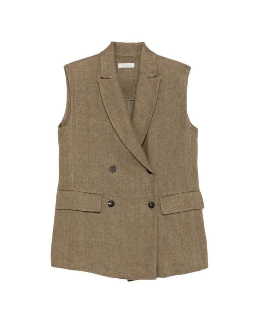 Antonelli Natural Fernando Herringbone Waistcoat