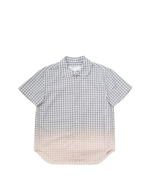 Comme des Garçons Gray Gingham-Check Bleached Shirt