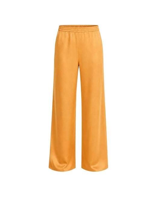 Vince Orange Pantalon Colette À Effet Broyé