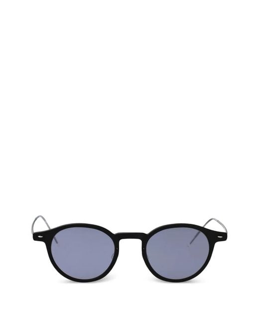 Lindberg Blue Round-Frame Sunglasses