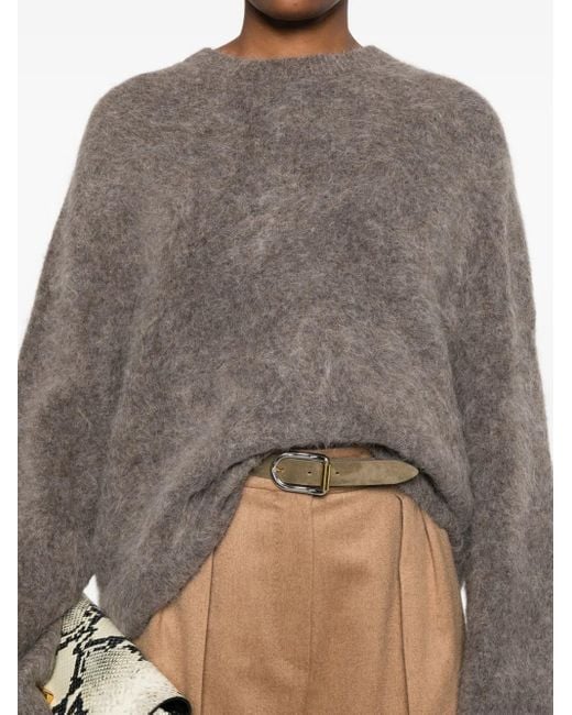 Maglione Girocollo di Soft Goat in Gray