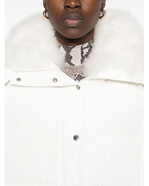 Giacca Da Sci Con Collo A Contrasto di Yves Salomon in White