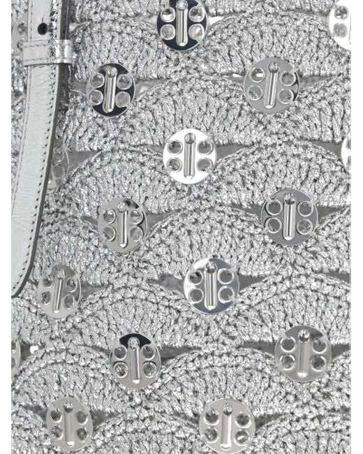 Rabanne White Crochet Tote Bag