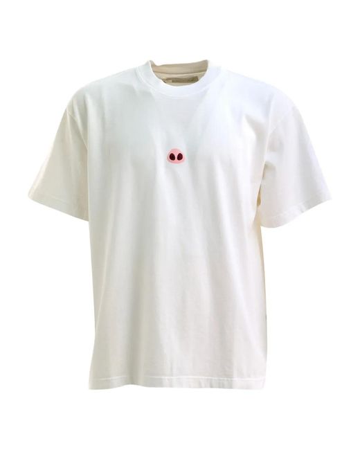 ALBERTO BRESCI White Pig-Nose Short-Sleeve T-Shirt for men