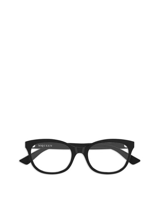 Occhiali Ovali di McQueen in Black