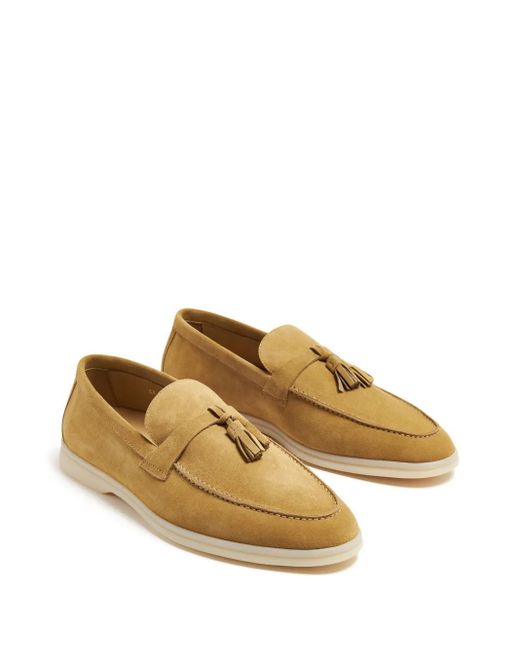 Scarosso Natural Leandro Suede Loafers for men