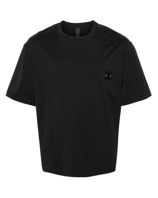 Neil Barrett Black Piercing-patch Cotton T-shirt for men