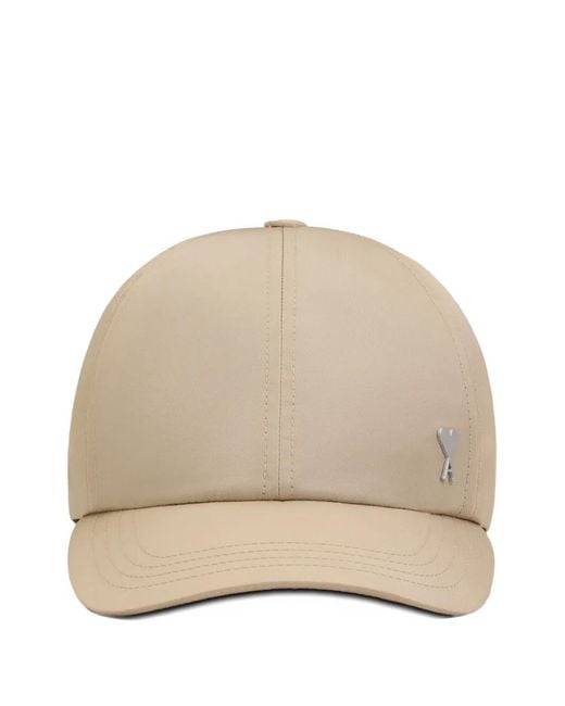AMI Natural Logo-Plaque Baseball Cap