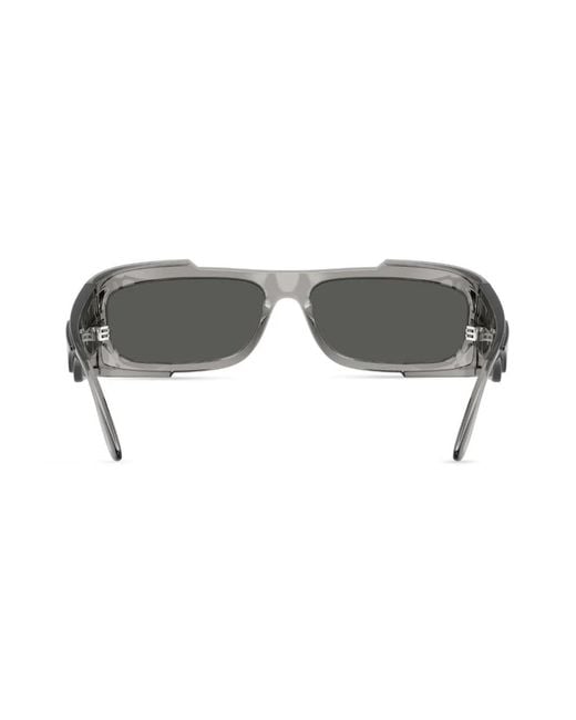 Versace Gray Medusa Square-Frame Sunglasses for men