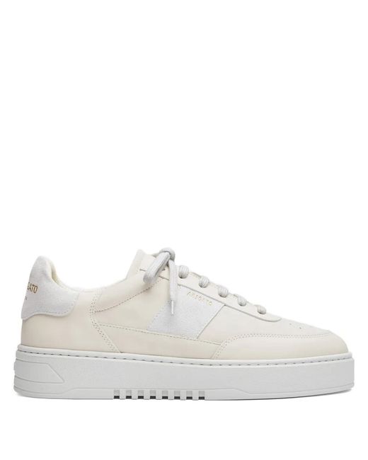 Axel Arigato White Lace-Up Panel Orbit Sneakers for men