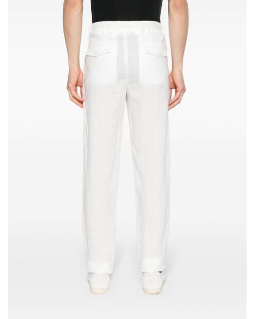 Pantalones chinos con cordones Eleventy de hombre de color White