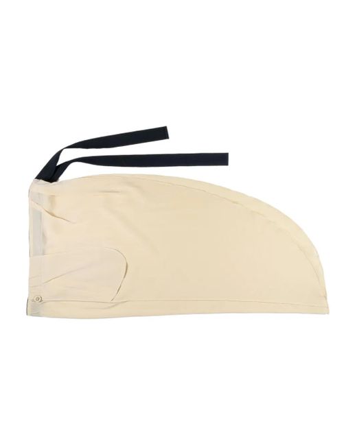 Brunello Cucinelli Natural Pleated Elastic-Waist Trousers