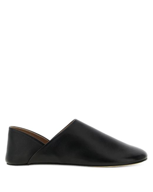 J.W. Anderson Black Rounded-Toe Loafers for men