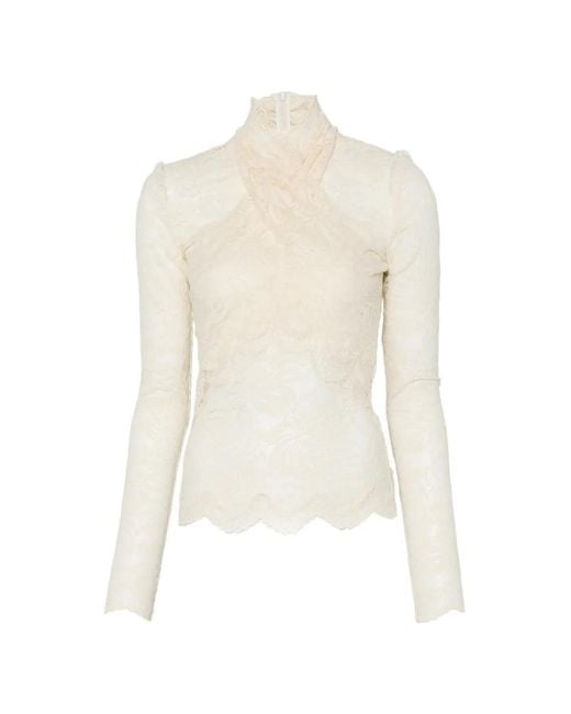 Rabanne Top Met Col in het White