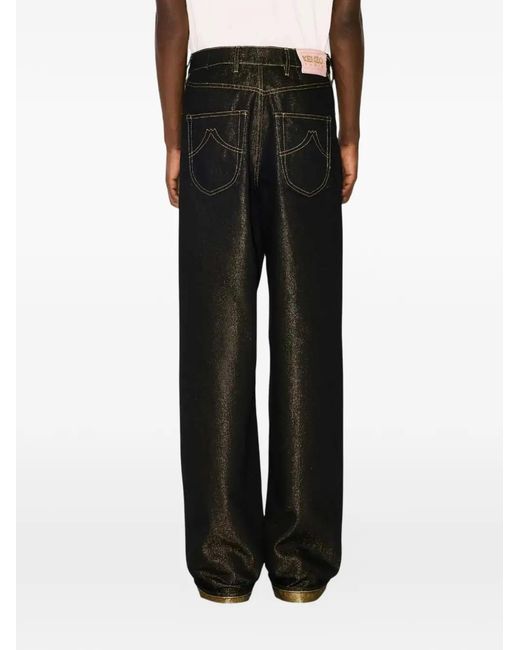 KENZO Gray Five-Pockets Wide-Leg Jeans for men