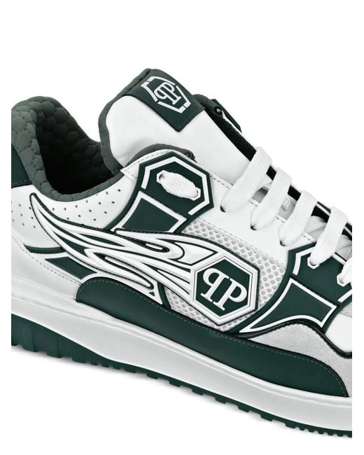 Philipp Plein Sneakers Mit Logo-Patch in Green für Herren