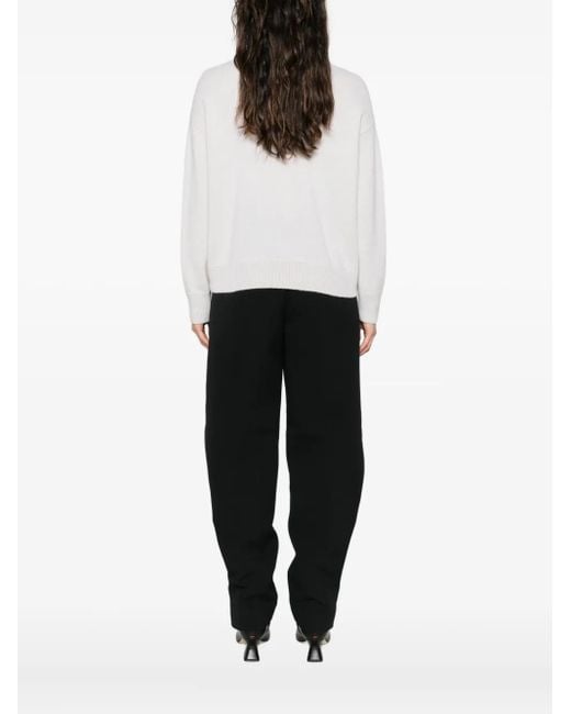 Antonelli White Collared Sweater