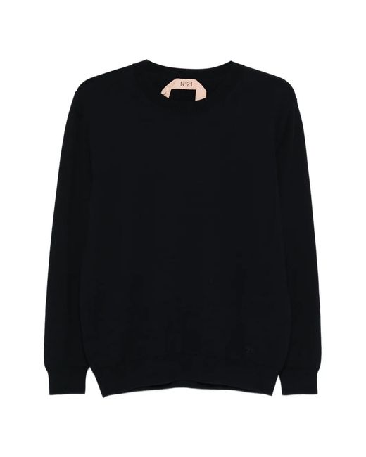 N°21 Black Crew-Neck Sweater