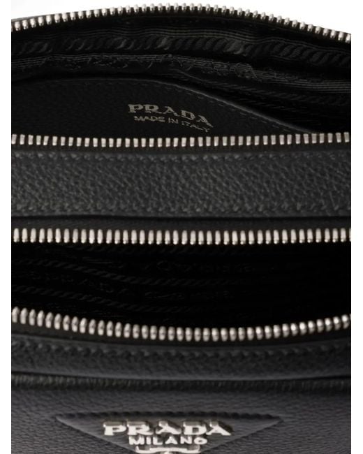 Prada Black Small Leather Shoulder Bag
