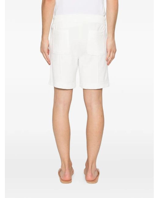 Aurélien White Drawstring Shorts for men
