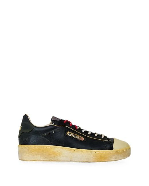 Autry Black Dallas Low Super Vintage Sneakers